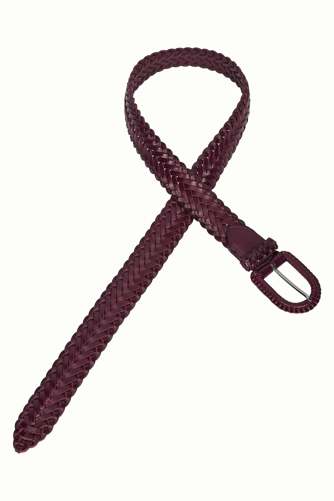 King Louie belter Flettet skinnbelte - porto red