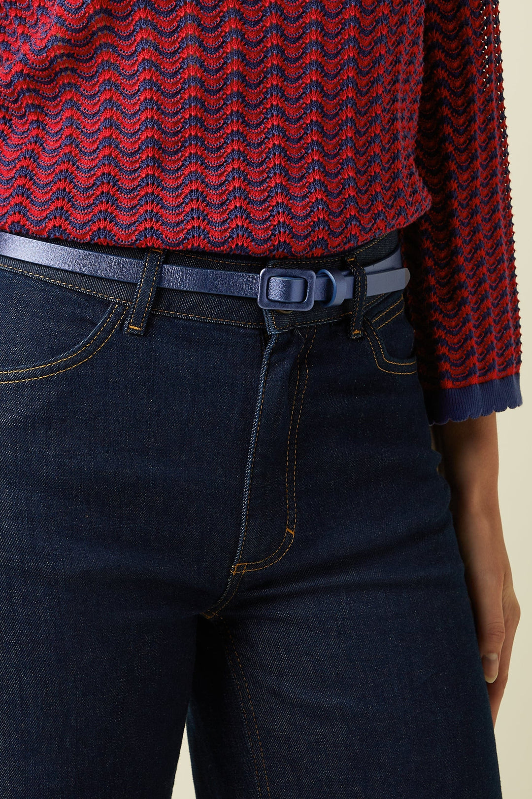 King Louie belter Shiny belte - beacon blue