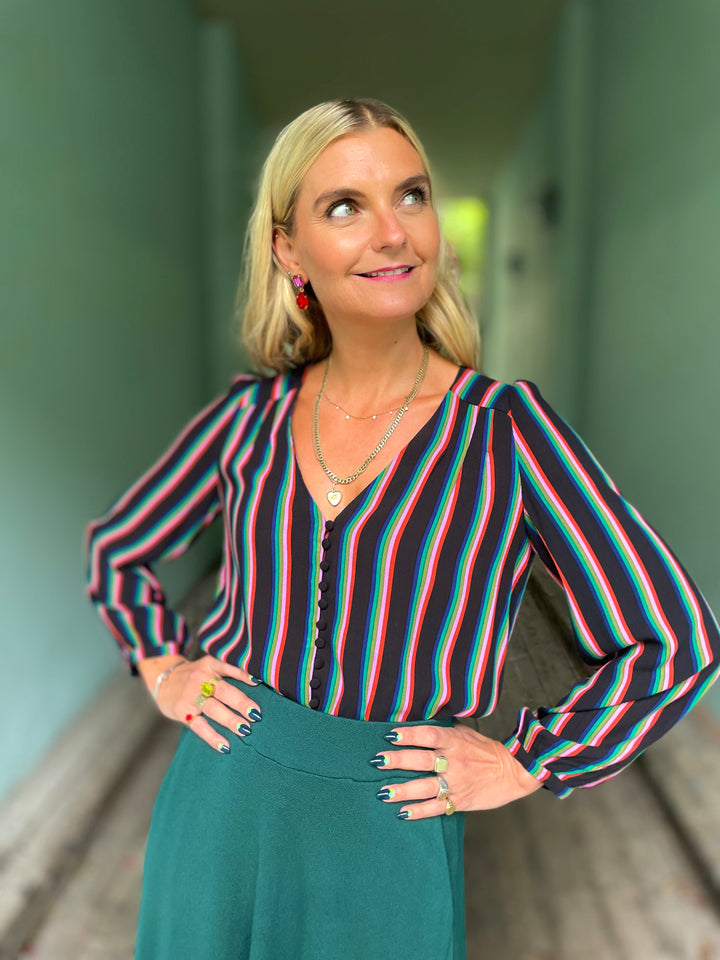 King Louie Bluser Erin Harley Stripe bluse
