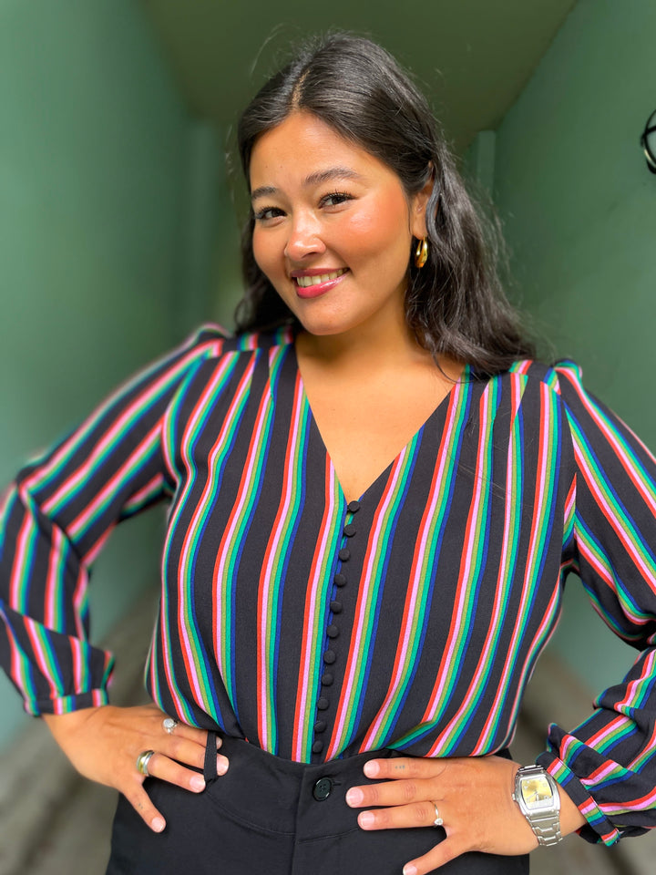 King Louie Bluser Erin Harley Stripe bluse