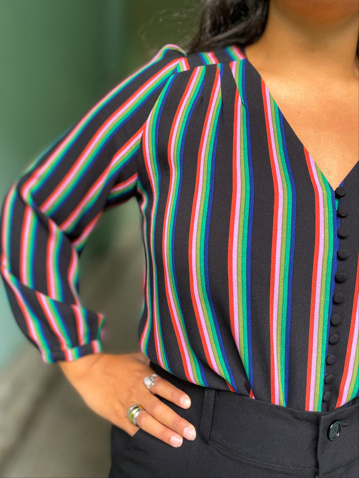 King Louie Bluser Erin Harley Stripe bluse