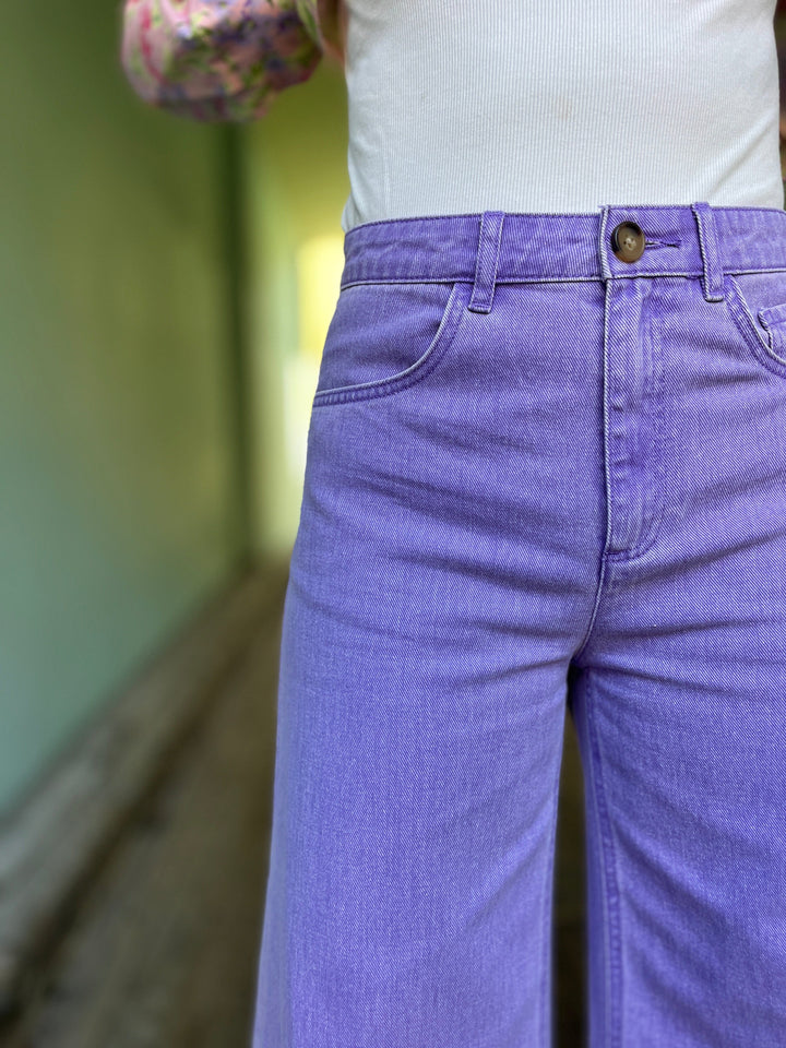 King Louie bukser Peppa denim bukse - lilla