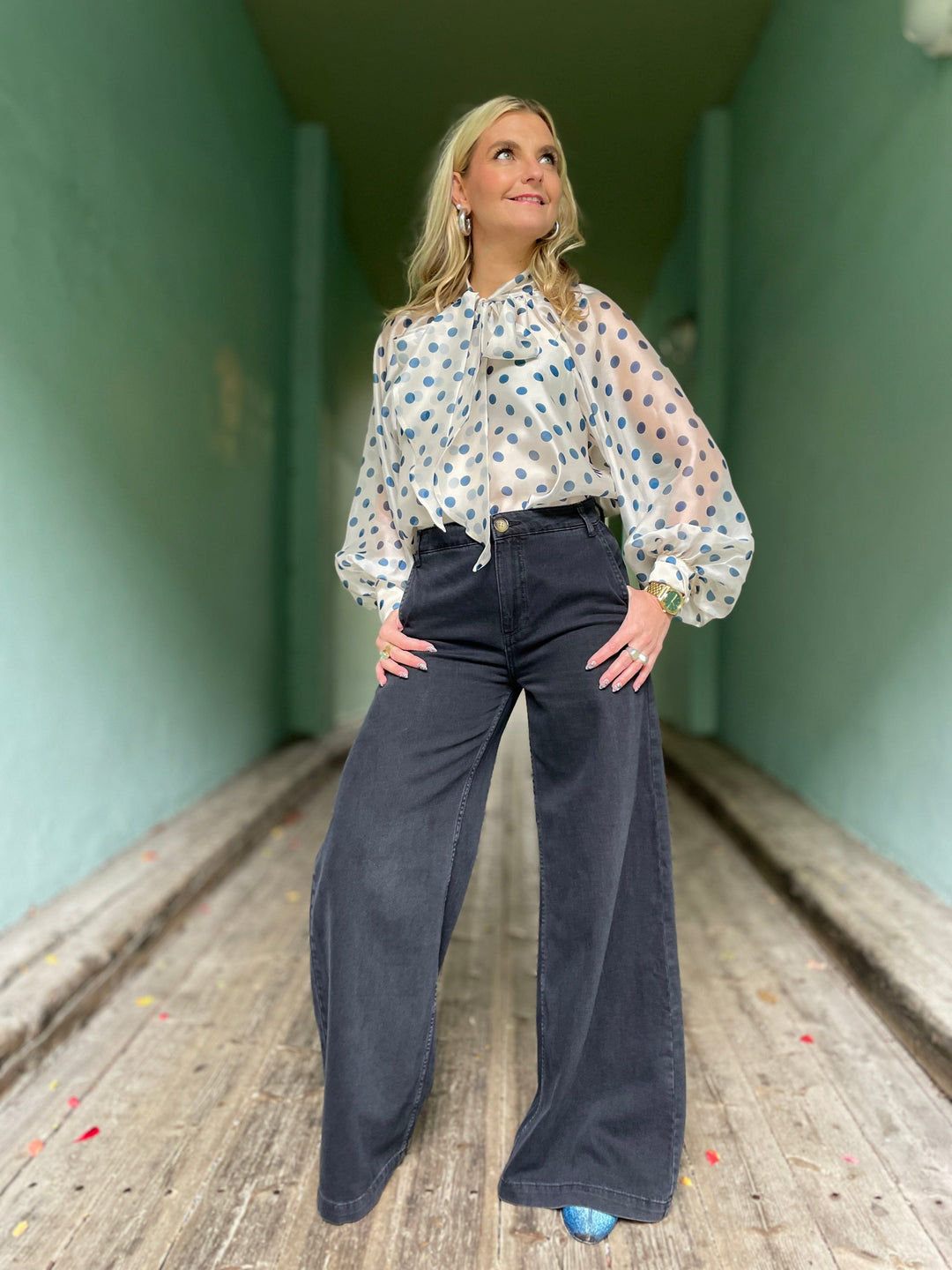King Louie bukser Peppa pants - Rock denim
