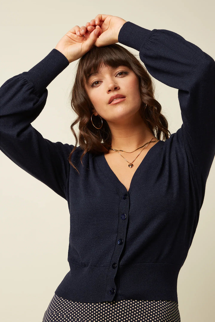 King Louie cardigans Raglan Cocoon Cardigan - blue