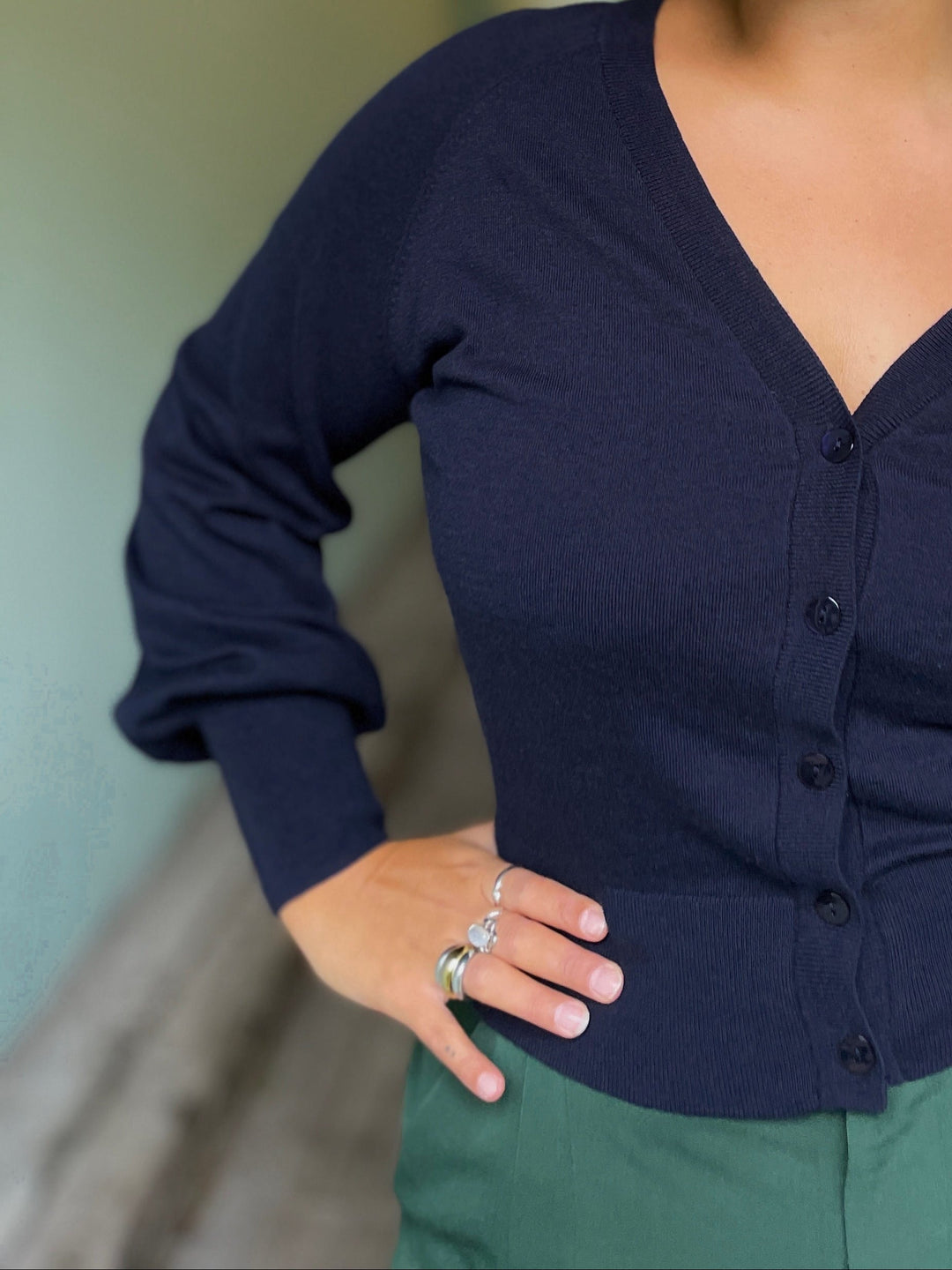 King Louie cardigans Raglan Cocoon Cardigan - blue