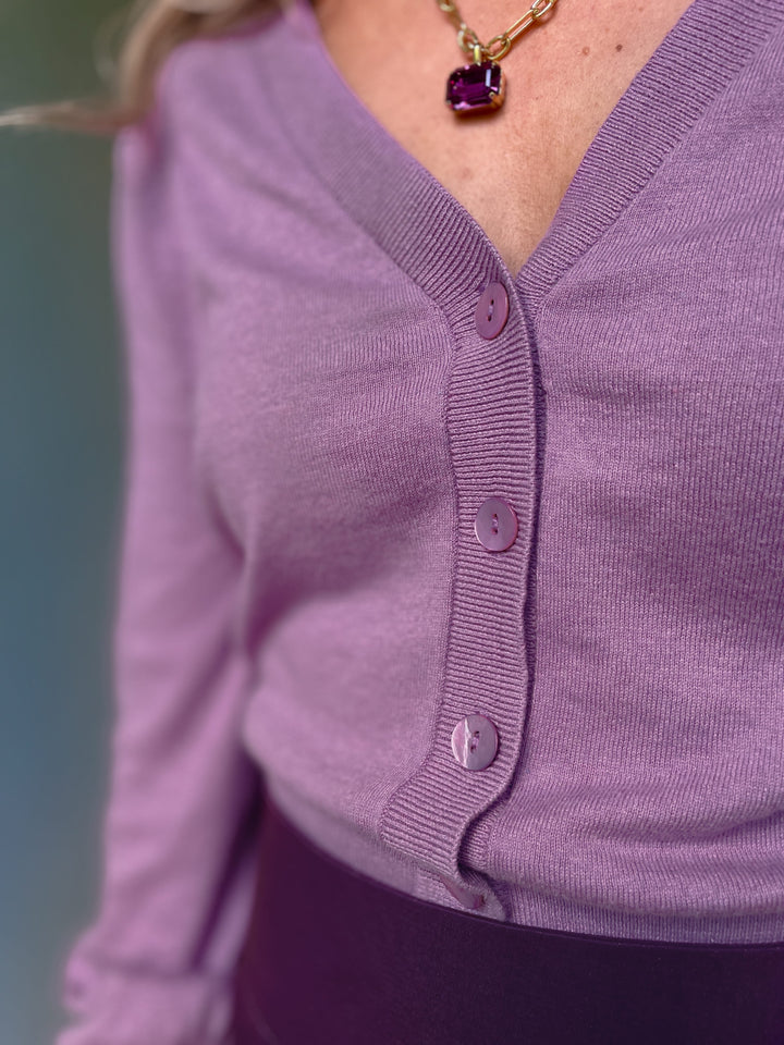 King Louie cardigans Raglan Cocoon Cardigan - crocus lilac