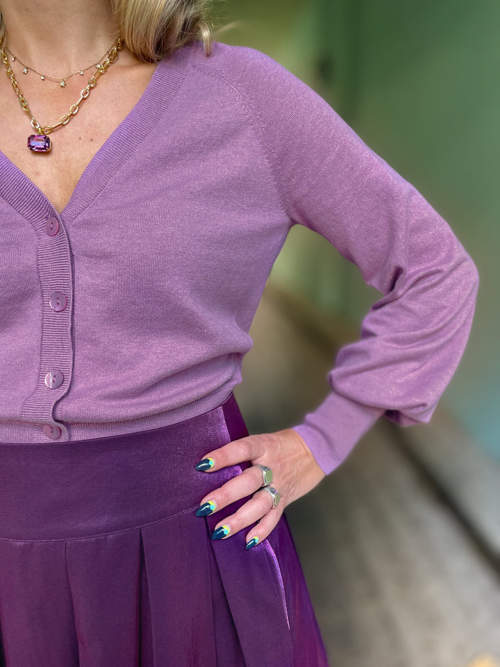 King Louie cardigans Raglan Cocoon Cardigan - crocus lilac