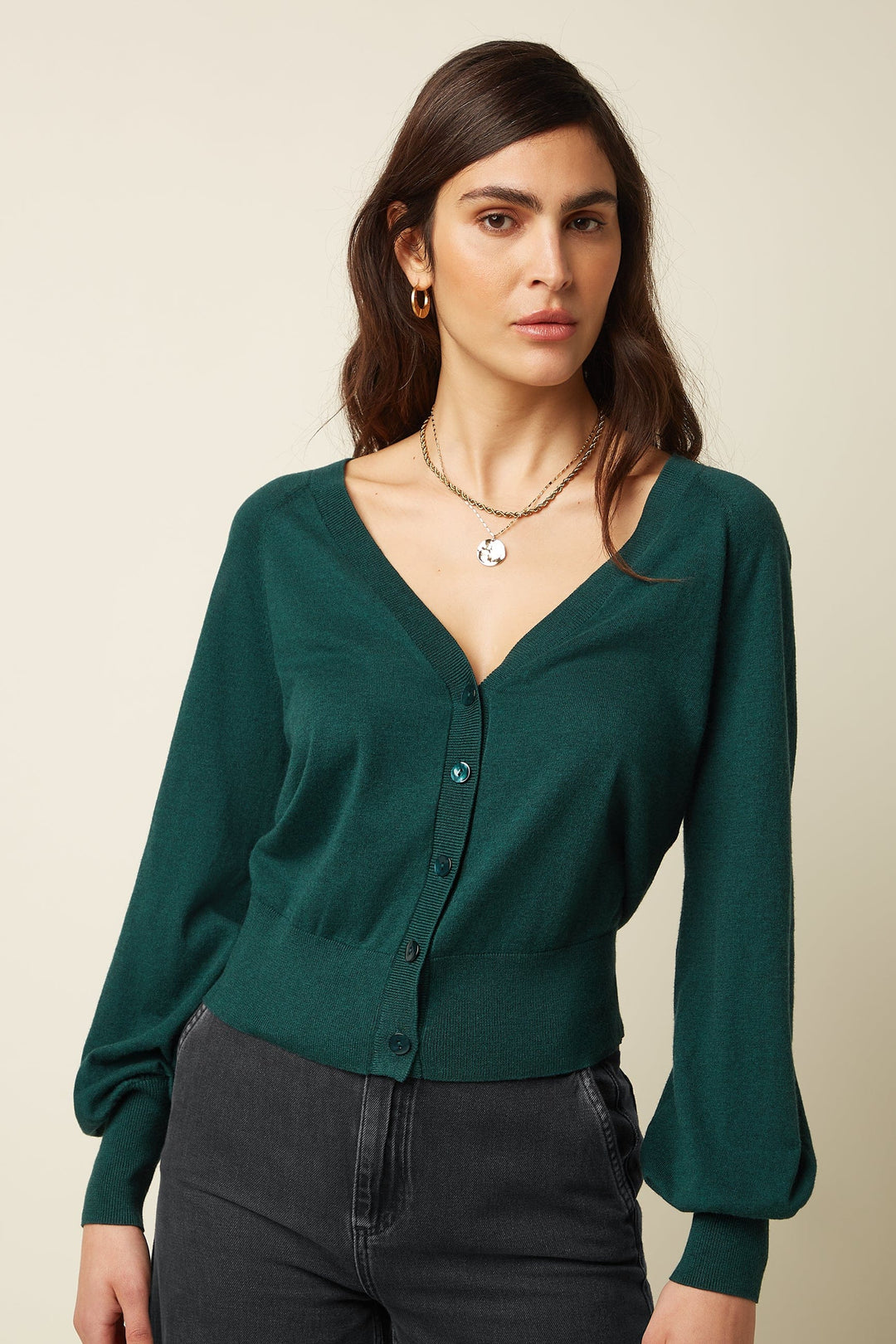 King Louie cardigans Raglan Cocoon Cardigan - pine green