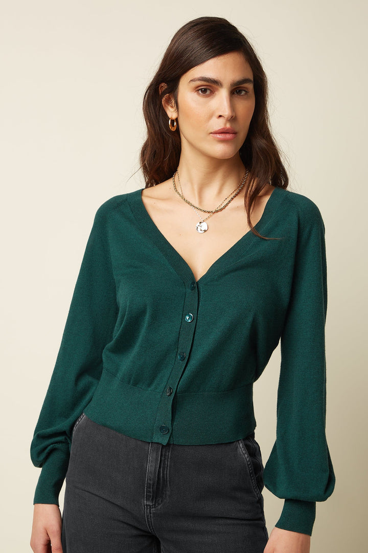 King Louie cardigans Raglan Cocoon Cardigan - pine green