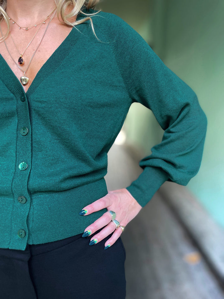 King Louie cardigans Raglan Cocoon Cardigan - pine green