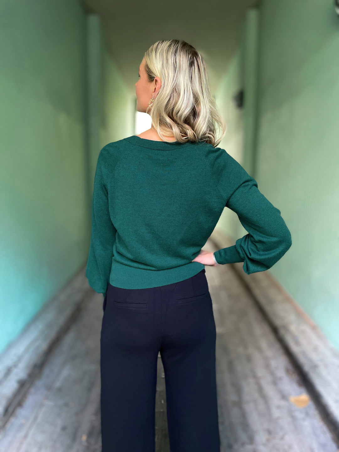 King Louie cardigans Raglan Cocoon Cardigan - pine green