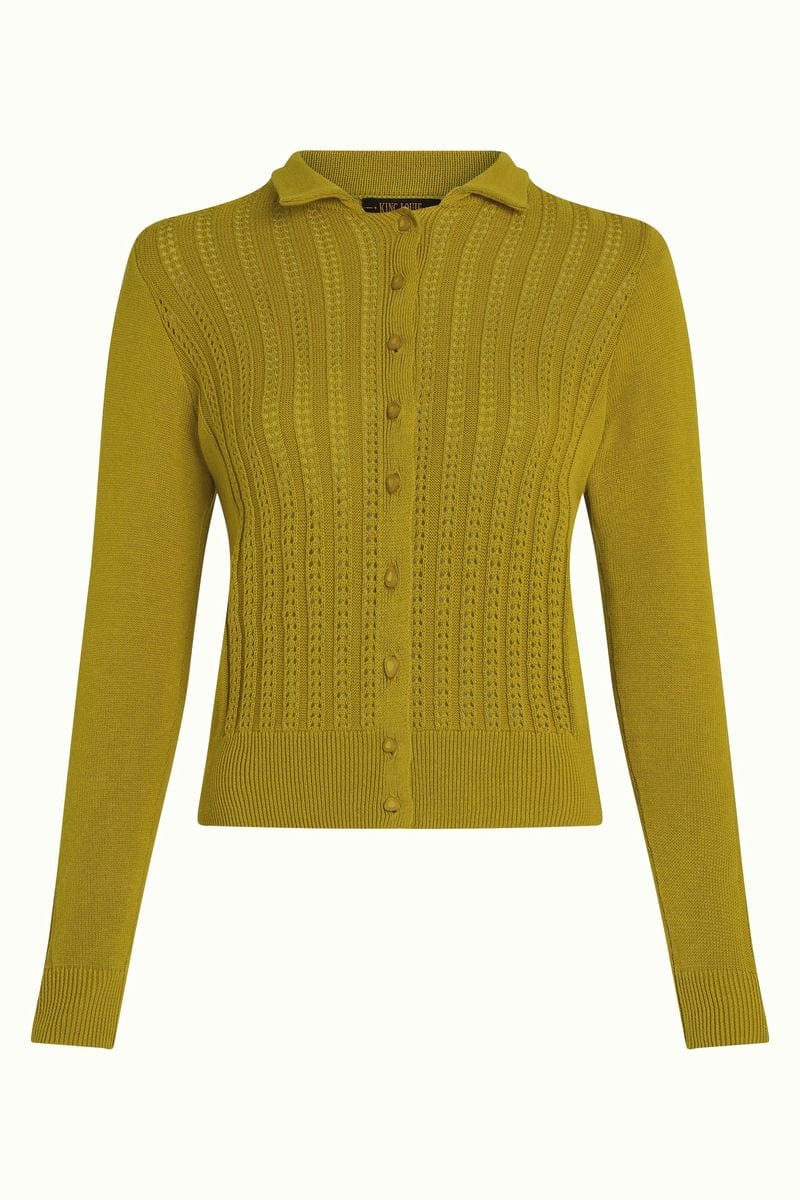 King Louie cardigans Sofie Carmi Cardigan - Curry Yellow