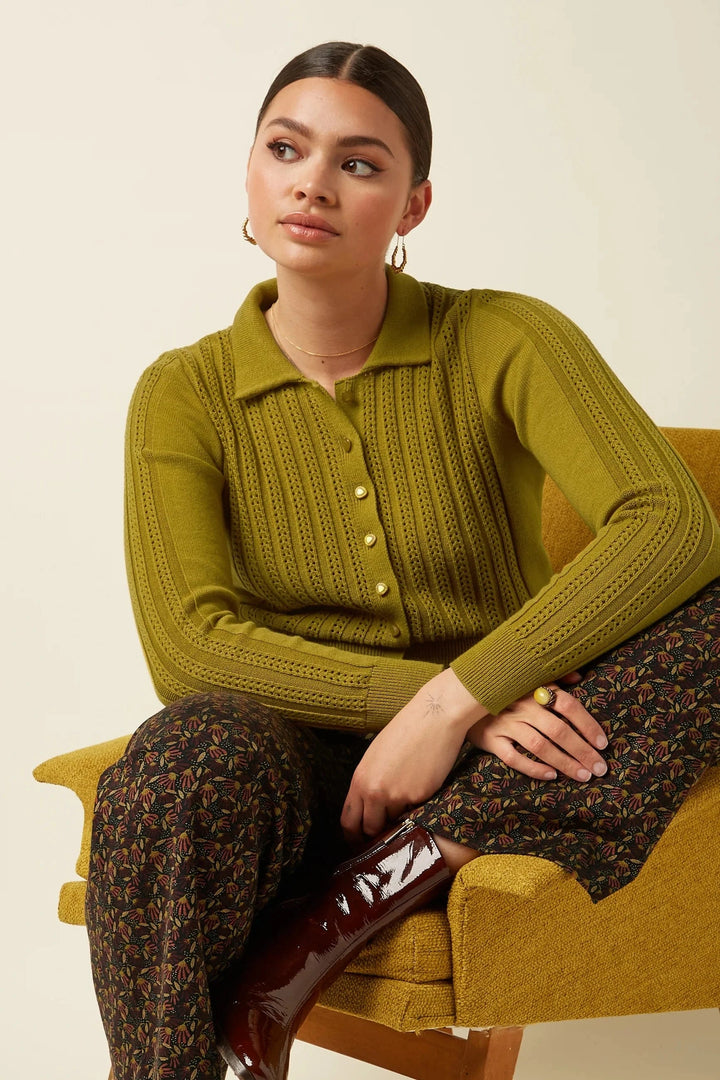 King Louie cardigans Sofie Carmi Cardigan - Curry Yellow