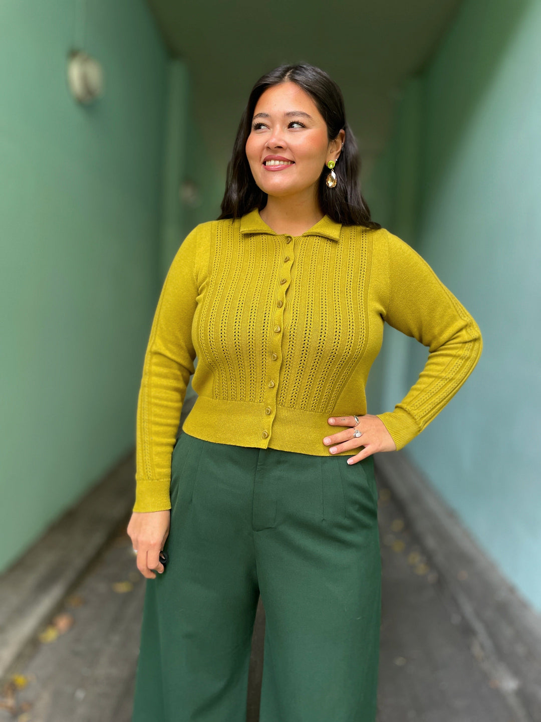 King Louie cardigans Sofie Carmi Cardigan - Curry Yellow