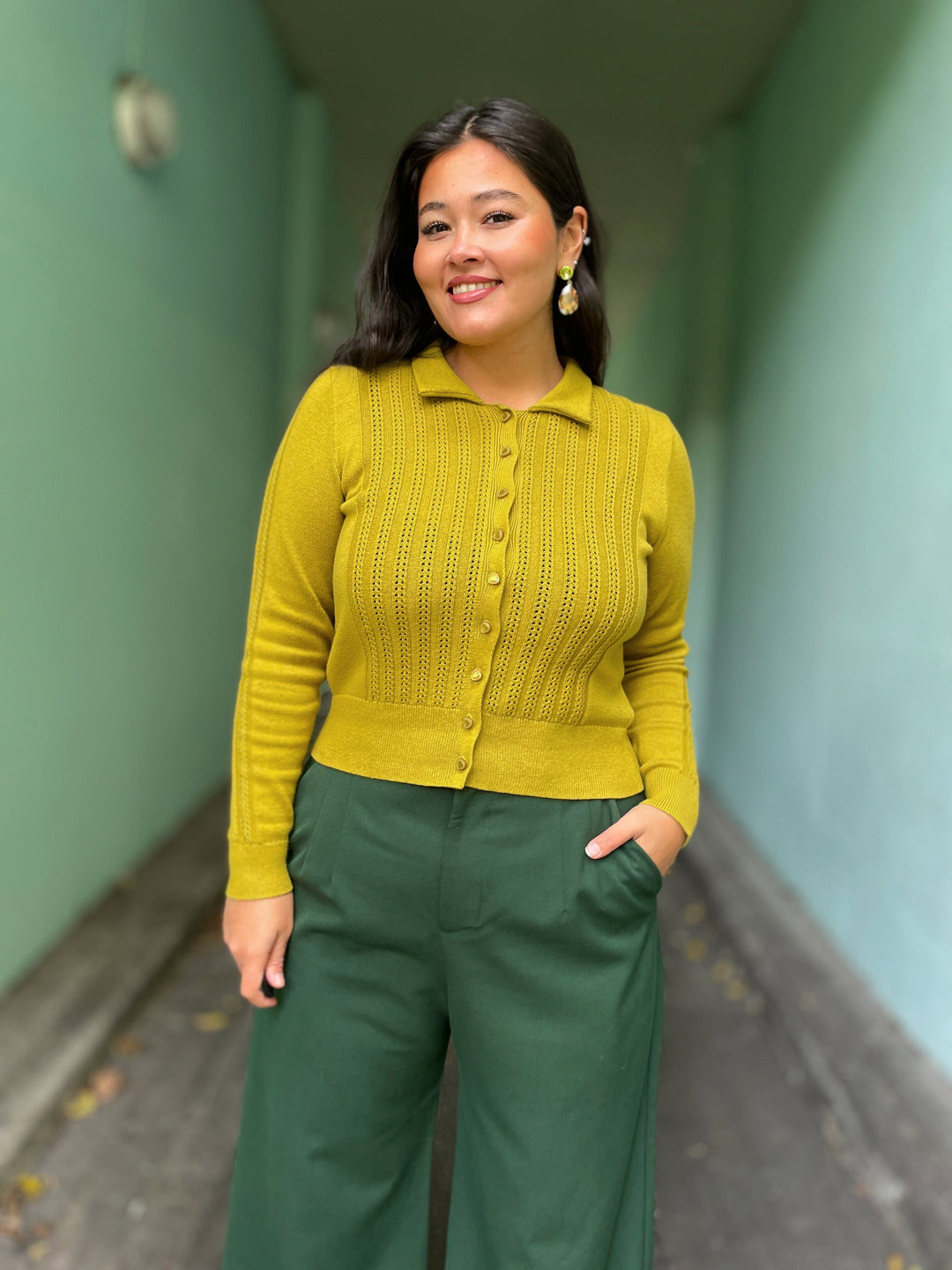 King Louie cardigans Sofie Carmi Cardigan - Curry Yellow
