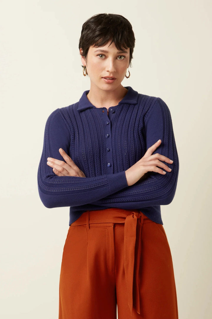 King Louie cardigans Sofie Carmi Cardigan - Rhodonite Blue