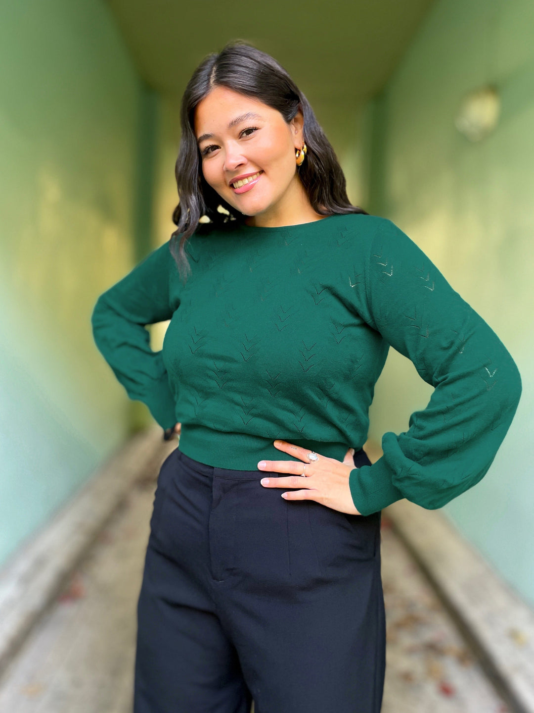 King Louie gensere Bell club genser - Botanical Green