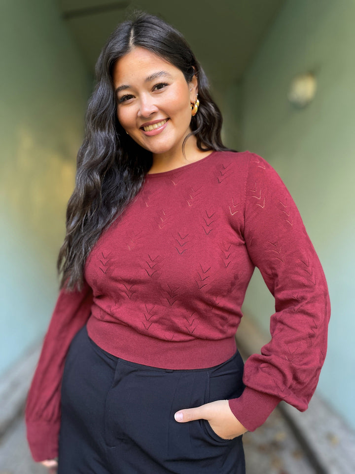 King Louie gensere Bell club genser - Cabernet Red