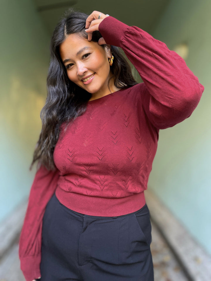 King Louie gensere Bell club genser - Cabernet Red