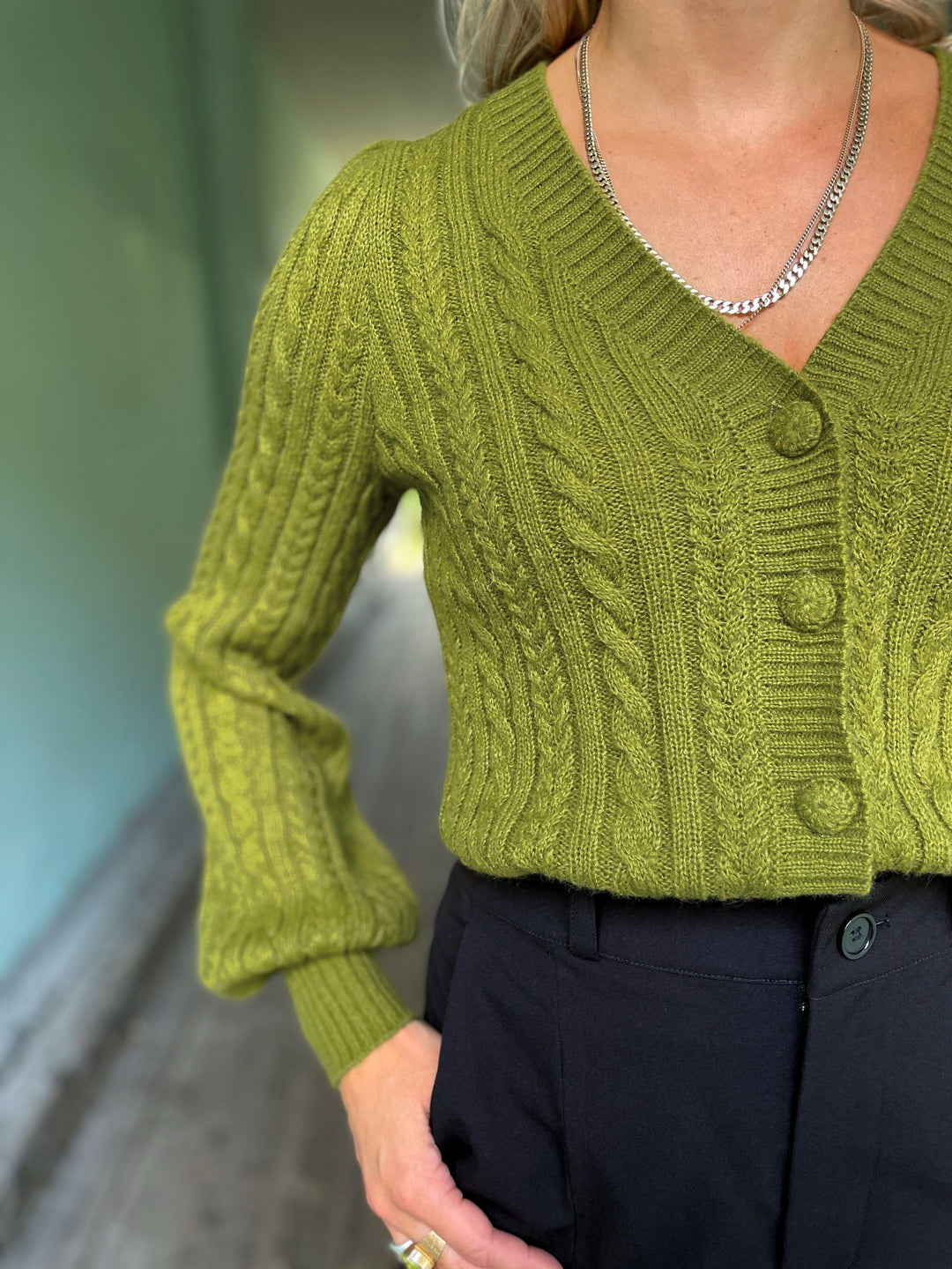 King Louie gensere Farfalle cardigan - guacemole