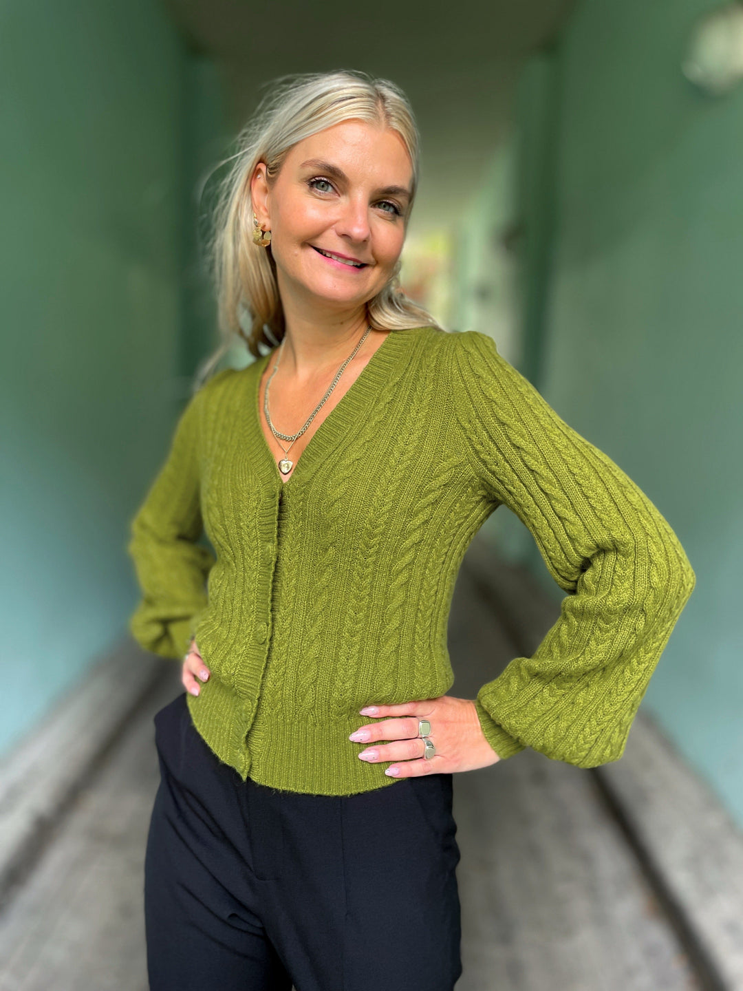 King Louie gensere Farfalle cardigan - guacemole