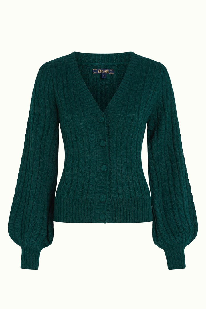 King Louie gensere Farfalle cardigan - pine green