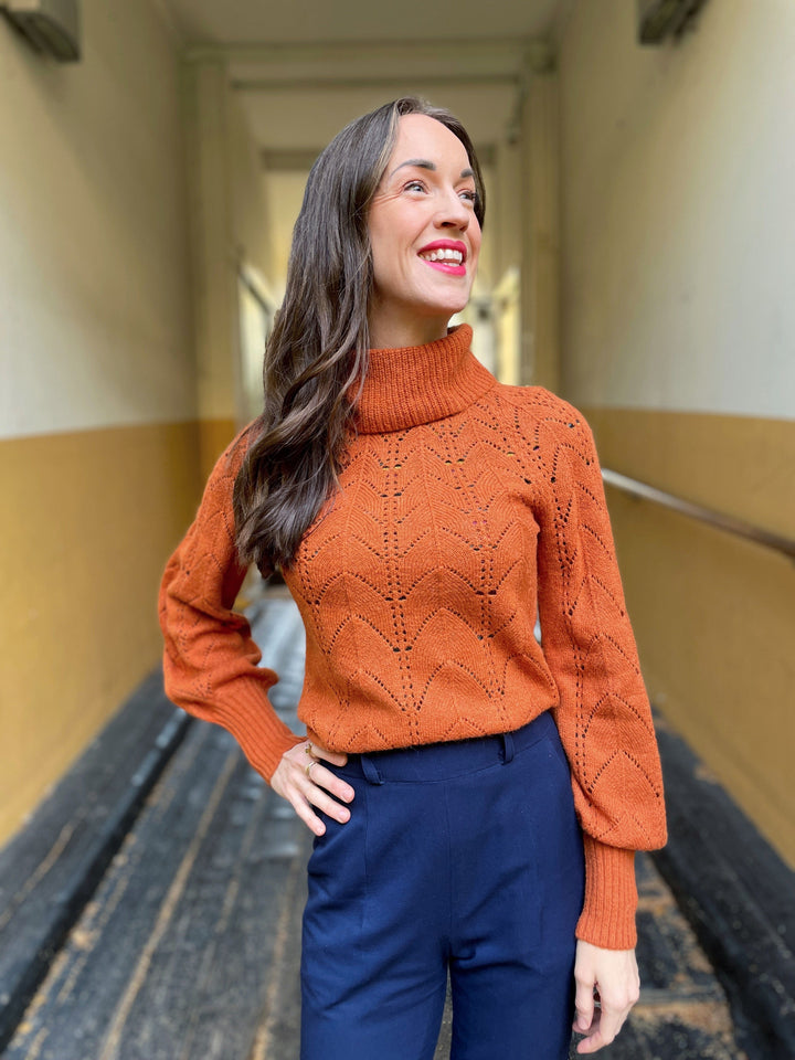 King Louie gensere Jeanie rollneck genser - karamell