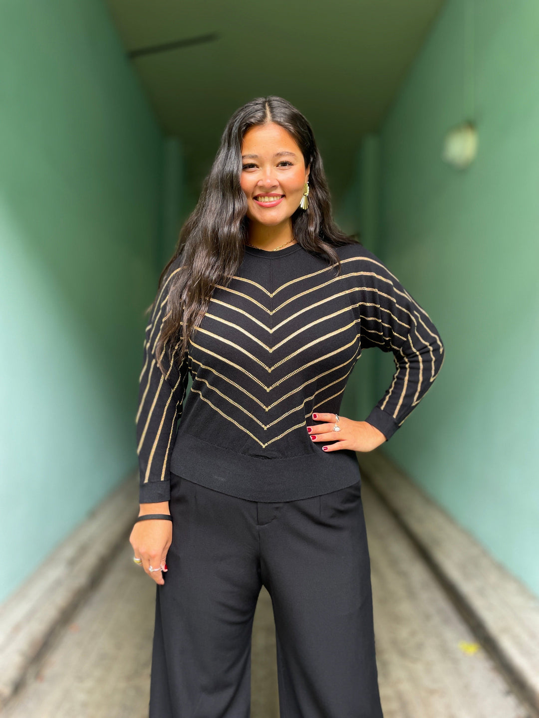 King Louie gensere Joy plume genser - svart