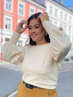 Last inn bildet i Galleri-visningsprogrammet, King Louie gensere Maya Cocoon genser - kremhvit
