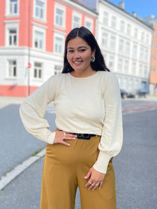 King Louie gensere Maya Cocoon genser - kremhvit