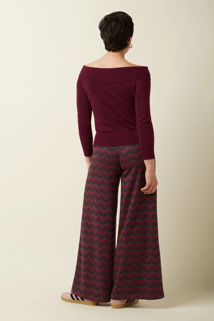 King Louie gensere Mirta topp - Cabernet Red