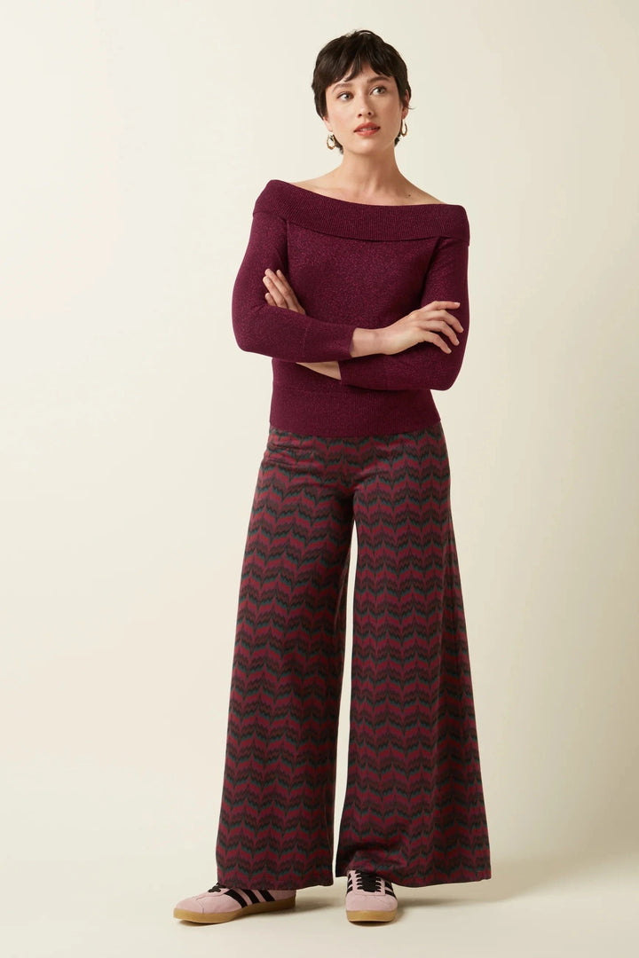 King Louie gensere Mirta topp - Cabernet Red