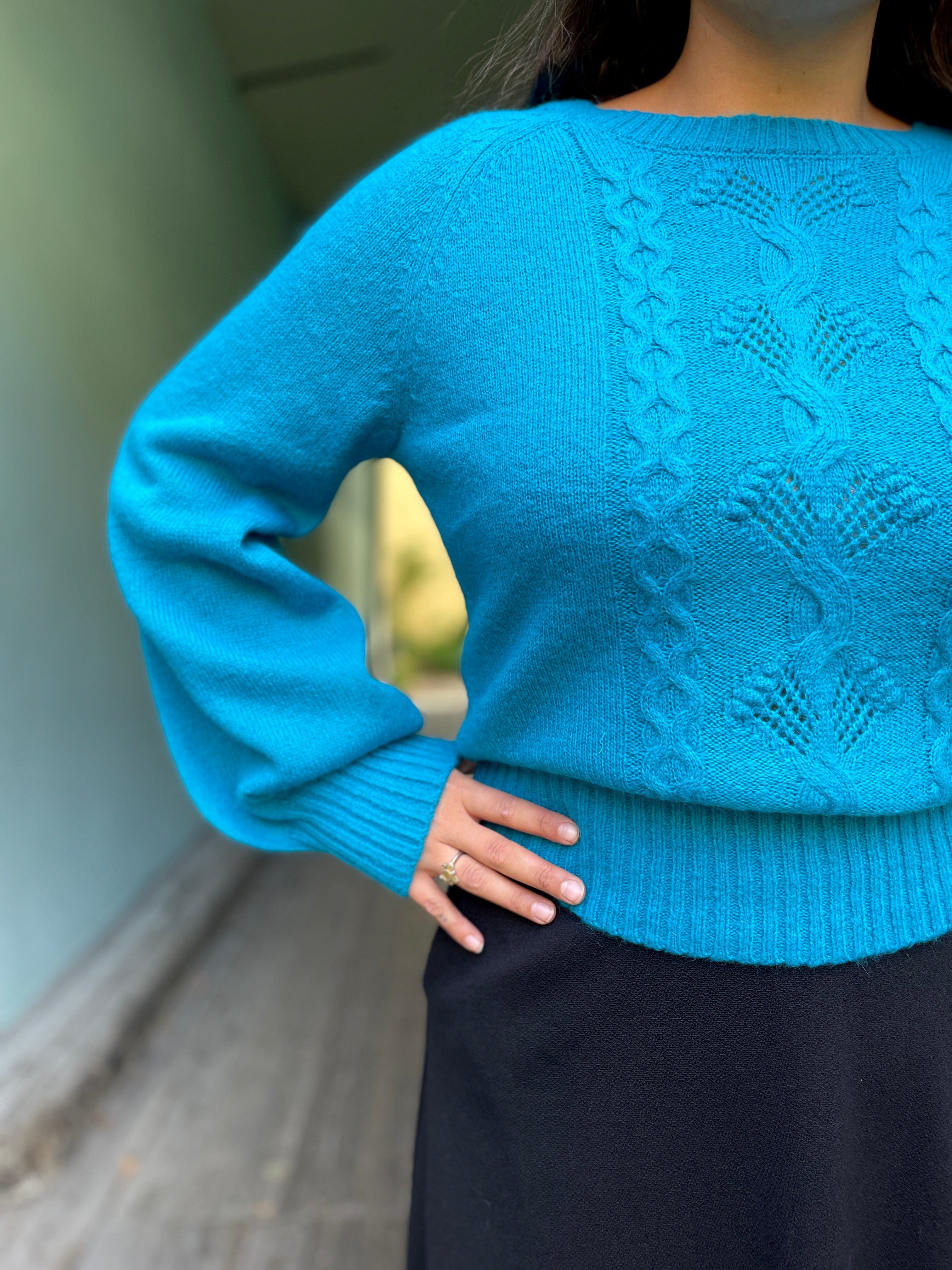 King Louie gensere Raglan Atlantis genser - juvelblå