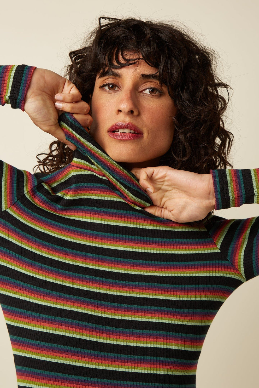 King Louie gensere Rollneck Lottie Stripe genser