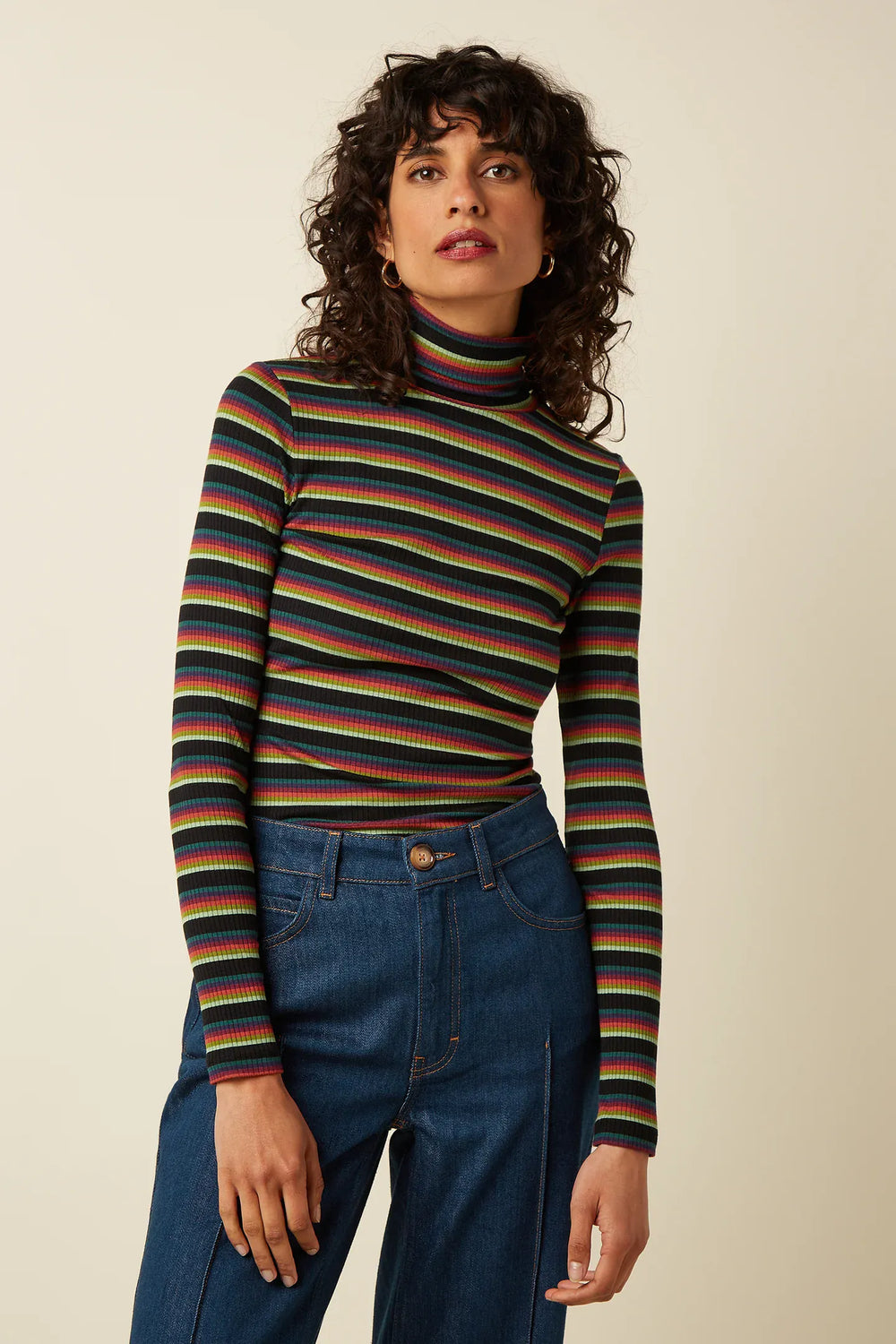 King Louie gensere Rollneck Lottie Stripe genser