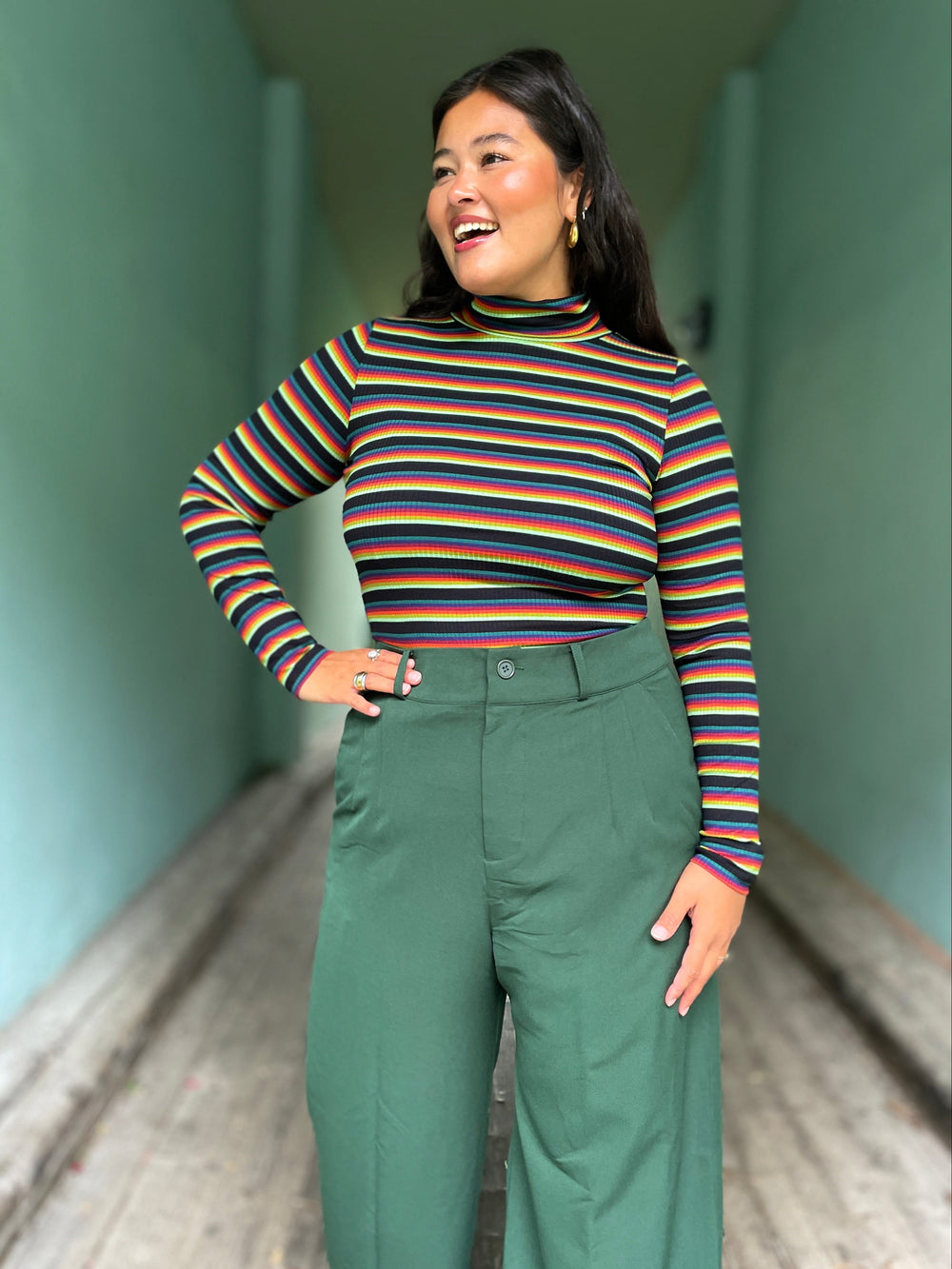 King Louie gensere Rollneck Lottie Stripe genser