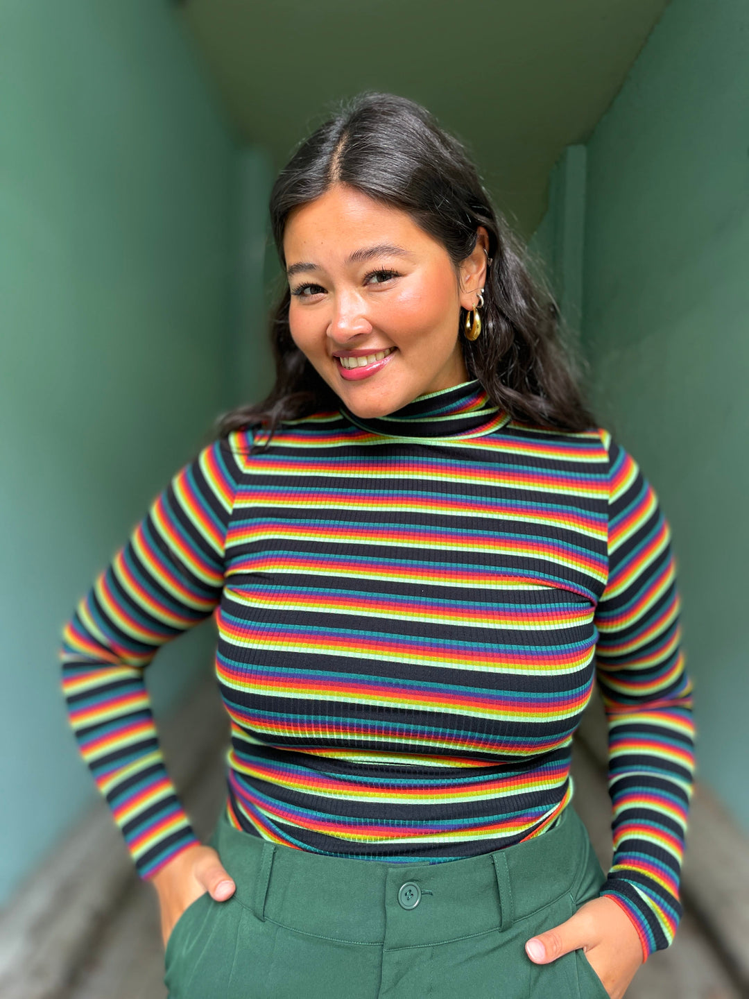 King Louie gensere Rollneck Lottie Stripe genser