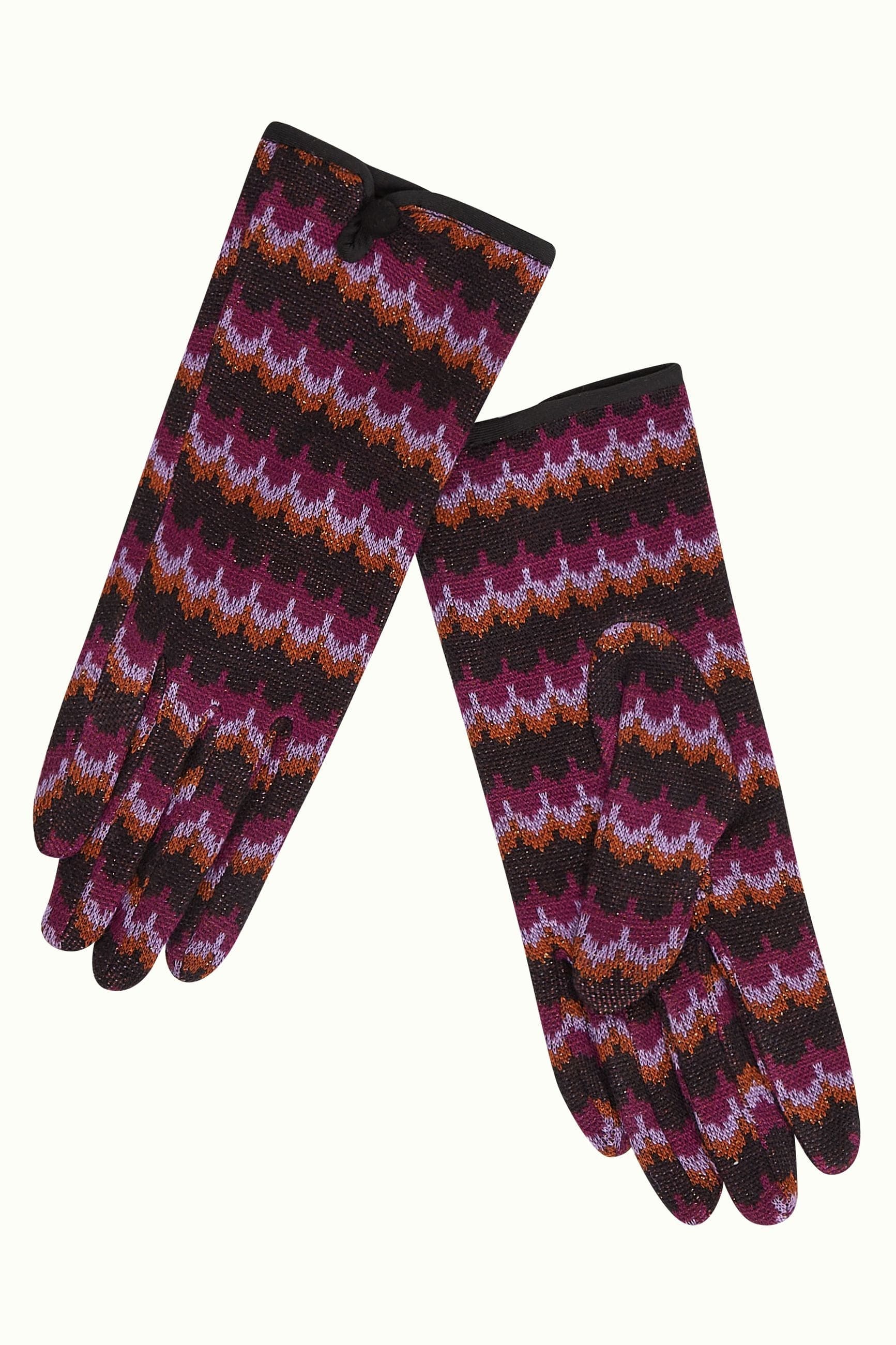 King Louie hansker Hansker Zigzag - caspia purple
