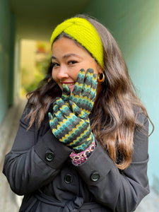 King Louie hansker Hansker Zigzag - pine green