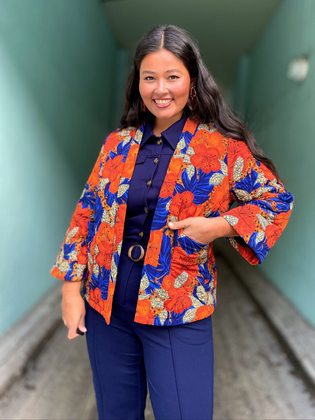 King Louie jakke Noor Maui jakke - summer fig