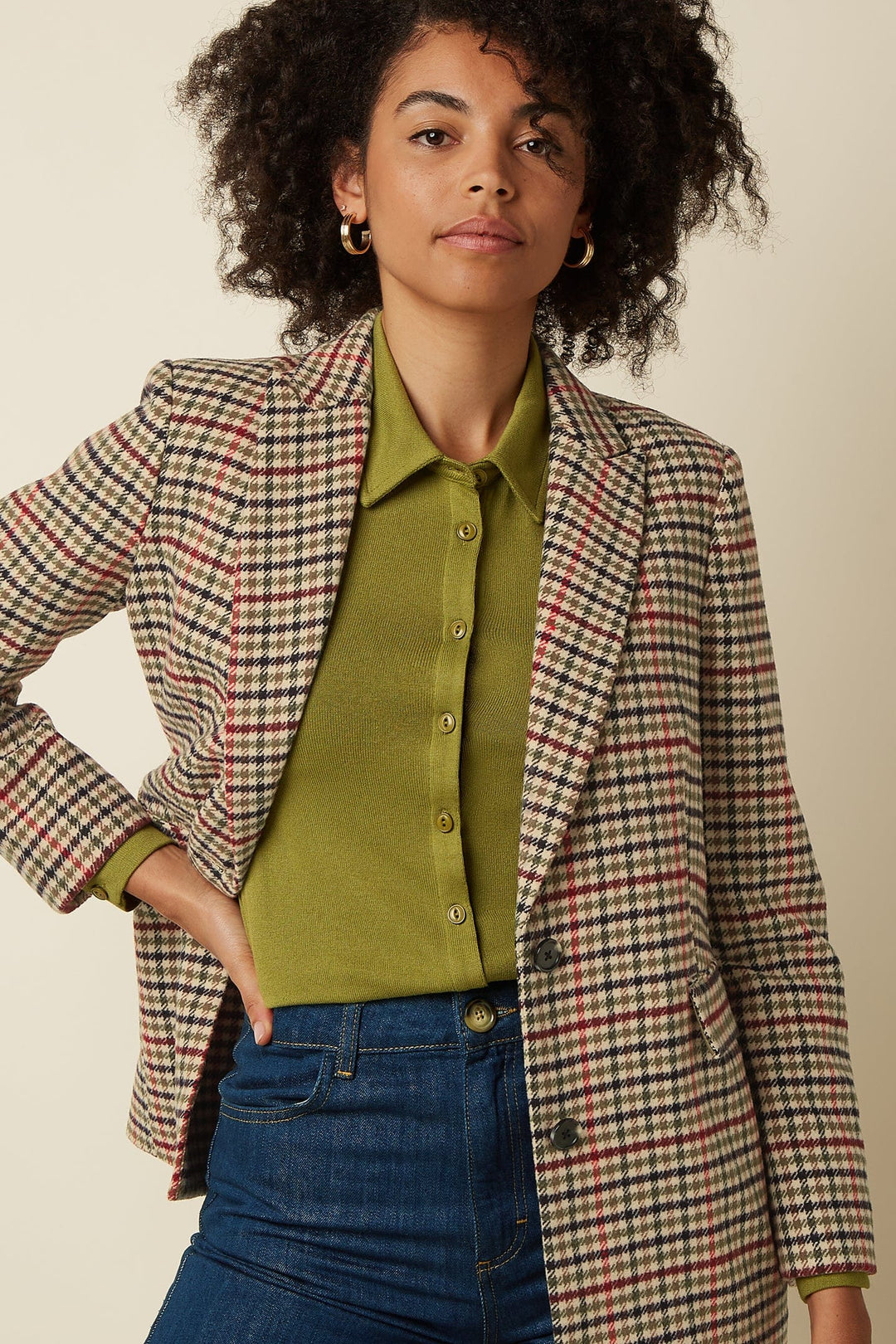 King Louie jakke Tula check blazer