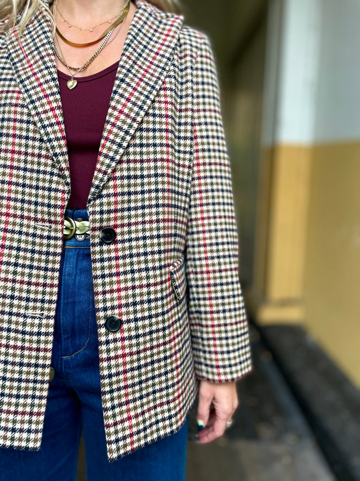 King Louie jakke Tula check blazer