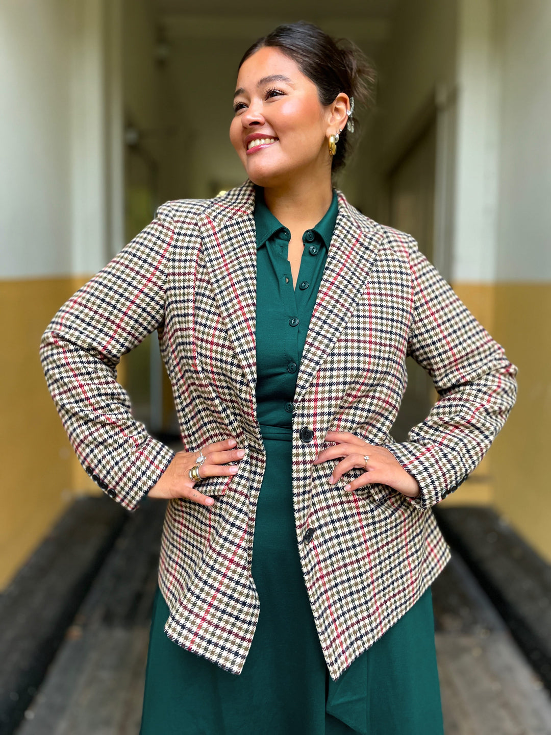 King Louie jakke Tula check blazer