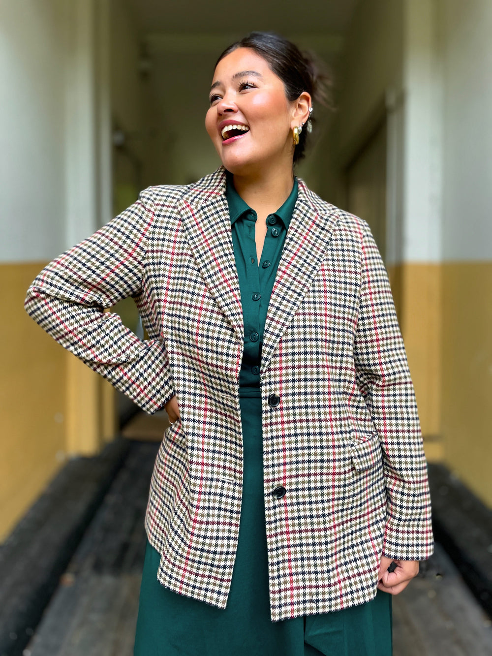 King Louie jakke Tula check blazer