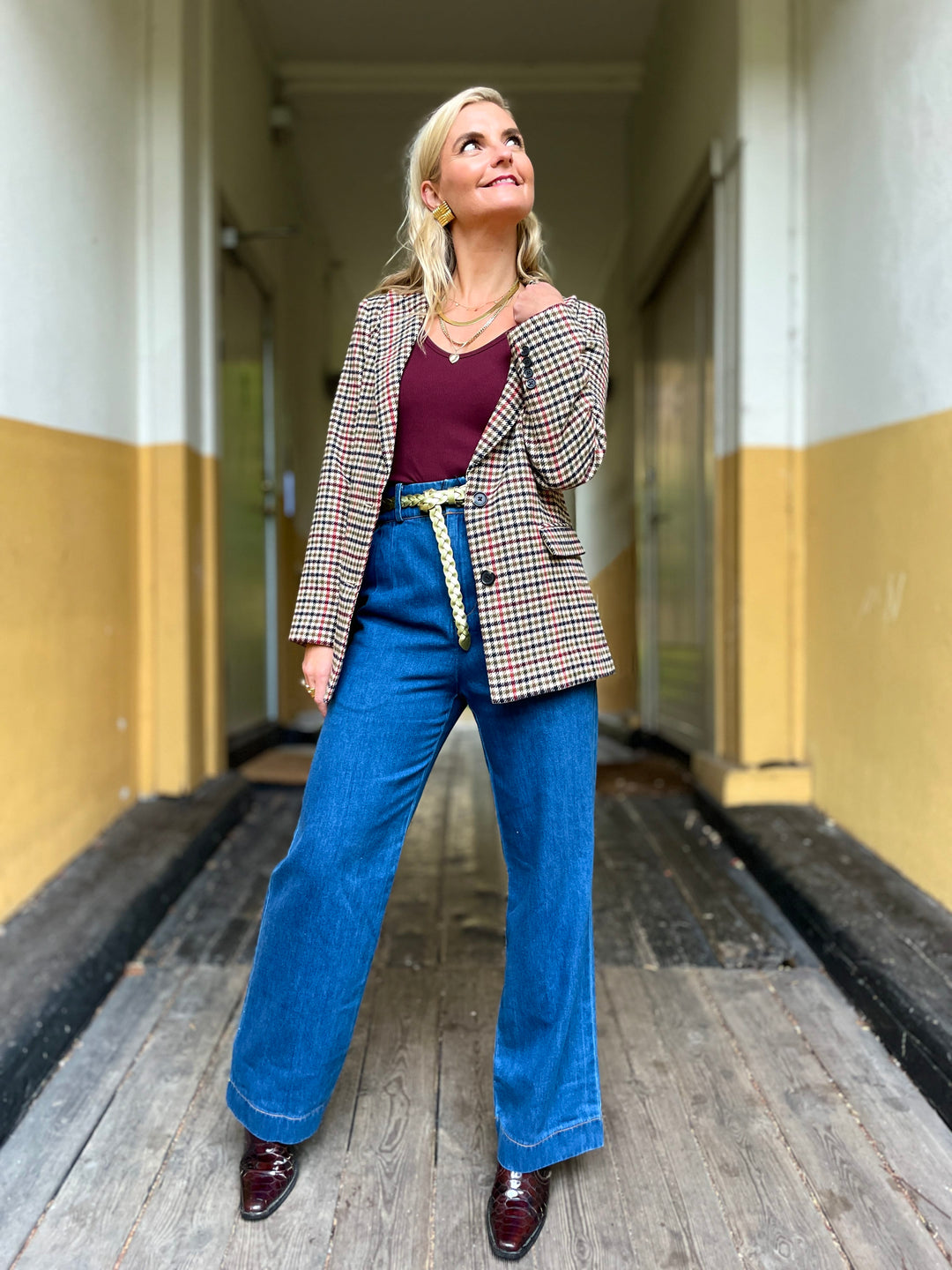 King Louie jakke Tula check blazer