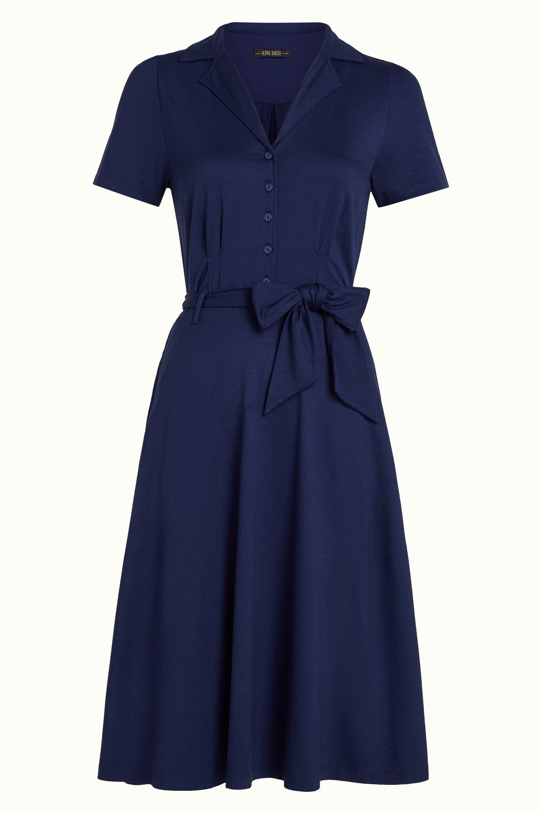 King Louie kjoler Sheeva kjole kortermet - blå
