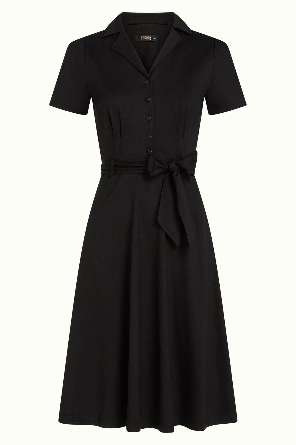King Louie kjoler Sheeva kjole kortermet - svart