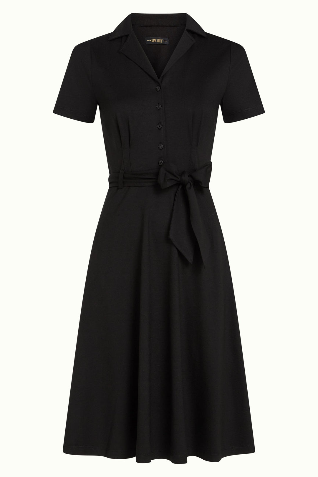 King Louie kjoler Sheeva kjole kortermet - svart