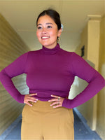 Last inn bildet i Galleri-visningsprogrammet, King Louie Overdeler Pologenser rollneck rib - lilla
