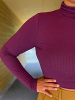 Last inn bildet i Galleri-visningsprogrammet, King Louie Overdeler Pologenser rollneck rib - lilla
